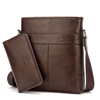 The new hung rock kangaroo leather casual male Bag Messenger Bag Shoulder Bag Messenger Bag men bag. - goldylify.com
