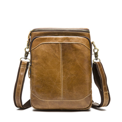 Manufacturers selling Guangzhou leather bag leisure business men bangalor fashion leather satchel tidal range of vertical section - goldylify.com