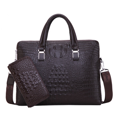 2020 St Paul Fashion Association Xiekuamen hand raisins mother bag male bag shoulder diagonal cross business Backpack - goldylify.com