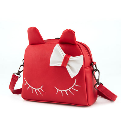 Number of children SATCHEL BAG BAG cute cartoon Baby Princess Girls Kitty backpack child Xiekua package - goldylify.com