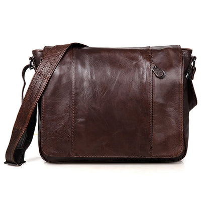 JMD leather bag Men Men's satchel retro head layer cowhide bag 7338 - goldylify.com