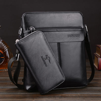 The new kangaroo male bag shoulder bag man satchel business men's fashion  single shoulder bag - goldylify.com