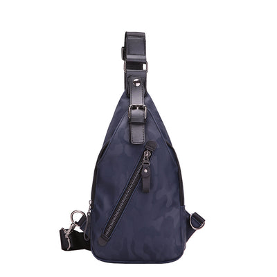Camouflage waterproof Mens single shoulder bag Korean male Bag Satchel tide back chest chest pack wrapping motion explosion - goldylify.com