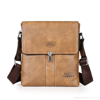 2020 new PU litchi pattern men's bag business shoulder backpack shoulder bag - goldylify.com