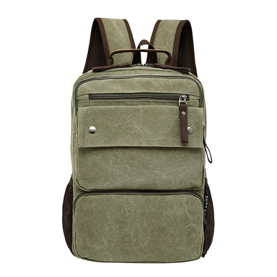 Manufacturers selling 2020 new men's Canvas Backpack multifunctional all-match simple Backpack Travel Bag - goldylify.com