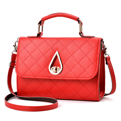 2020 new Korean fashion handbag shoulder bag bag lady square lattice Pu package on behalf of a tide - goldylify.com