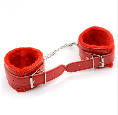 Adult aureve leather bondage fetish 4 colours have handcuffs foot ankle cuffs bdsm sex toys for a couple free delivery - goldylify.com