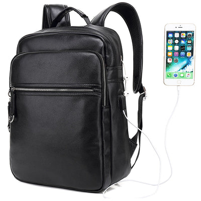 Men's shoulder bag, Korean Trend bag, PU leather backpack, student bag - goldylify.com