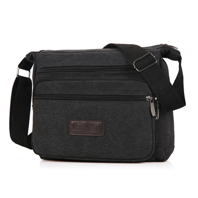 Men's single shoulder shoulder bag wholesale, Korean canvas leisure bag, outdoor multifunctional travel bag - goldylify.com