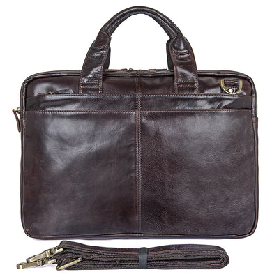 J.M.D men's fashion leather handbag oil wax business bag imported leather bag 7092-2 - goldylify.com