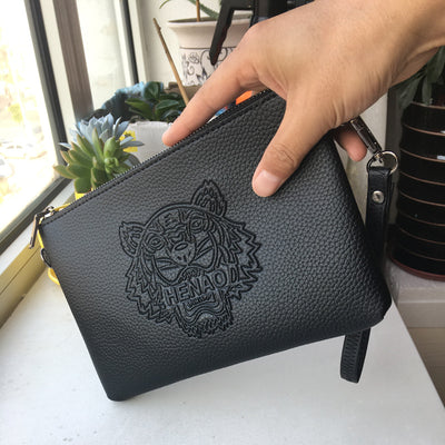 Men's leisure handbag factory wholesale bulk bag lined leather embossed WALLET business spirit guy social package - goldylify.com