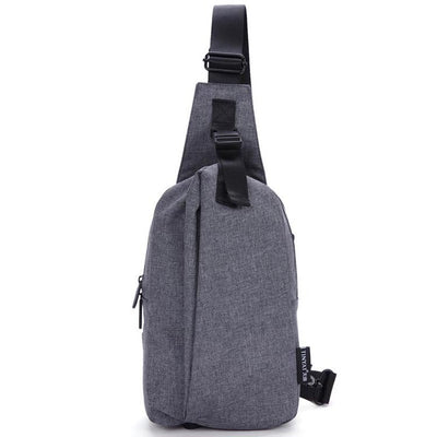 Men's chest bag fashion leisure trend, multi-functional chest waterproof nylon cloth, single shoulder oblique cross bag can be distributed on behalf of wholesale - goldylify.com