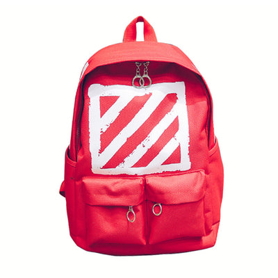 Japanese solid color men's backpack tide brand, British Wind retro students backpack backpack backpack, the same bag - goldylify.com