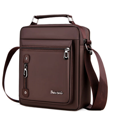 Manufacturers selling new casual Shoulder Bag Messenger Bag vertical retro Oxford cloth business Briefcase Bag - goldylify.com
