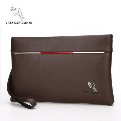 Kangaroo jump Sen male bag clip bag handbag men hand bag envelope HB-005 - goldylify.com