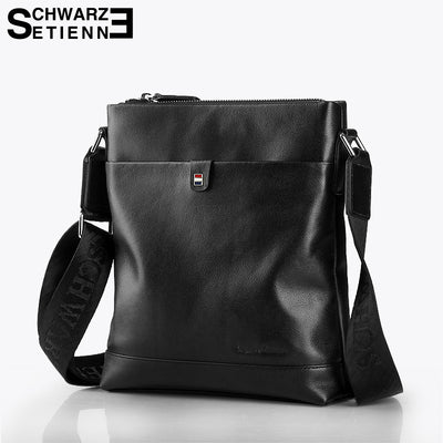 Male leisure bag leather leather manbag single shoulder bag vertical section first layer of leather satchel on behalf of a customized wholesale - goldylify.com