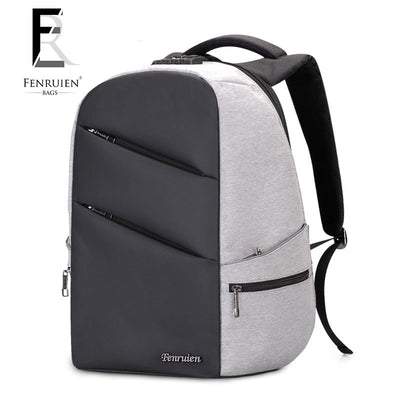 Double shoulder bag men's backpack anti-theft simple bag youth travel business leisure double shoulder male bag tide computer bag - goldylify.com