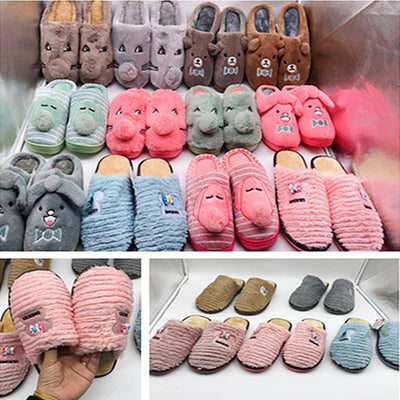 The 2020 winter indoor slippers slippers slip warm cotton men's and women's shoes wholesale - goldylify.com