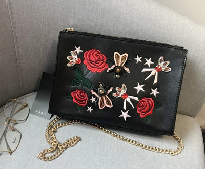 Envelope/Clutch Flower Embroidered bag - goldylify.com