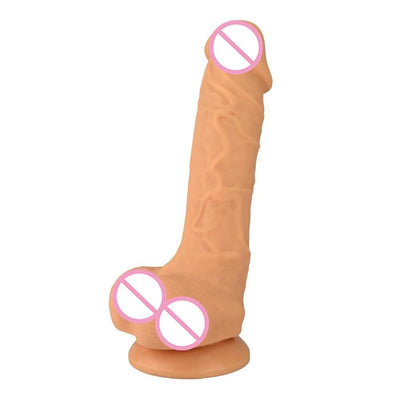 8 inch Rubber plastic penis sex toys for female