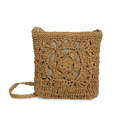 Bohemian Woven Hollow Out Beach Bag Women Crochet Fringed Straw Clutch Handmade Day Clutches Knitting Weave Boho Summer Bag Z70 - goldylify.com