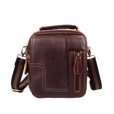 Multifunction head, leather, cross, waist span, casual male bag, male, single shoulder bag and pocket money handbag - goldylify.com