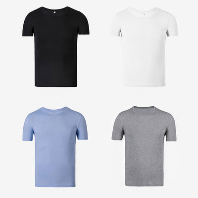 [FROM XIAOMI YOUPIN] UPPER SHU Outdoor Sport Round Collar T-shirts Casual Easy-drying Shirts Hiking Clothing Summer Breathable Sweat Absorbing Traveling Cotton Shirts For Men