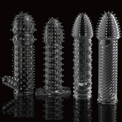 4 teile/satz Wiederverwendbare Kondom Neueste Kristall Cock Ringe Erwachsene Sex Produkte Sex Spielzeug Penis Sleeves Penis Erweiterung Erweiterung Für Männer