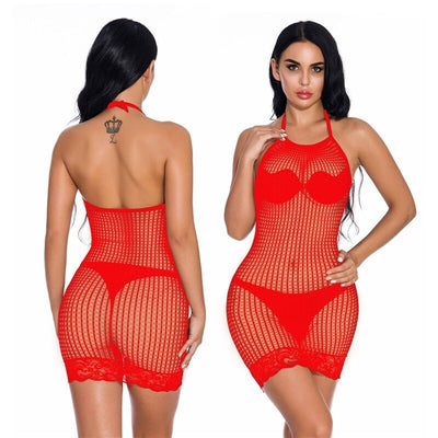 Fishnet Erotic Underwear Lingerie Sexy Hot Exotic Dresses Female Sexy Lingerie Babydoll Costumes sex clothes Plus Size for Women