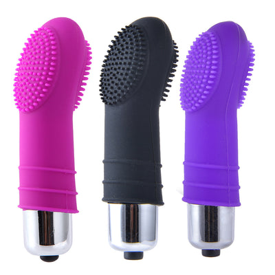 Mini finger style G-spot massager waterproof silicone ABS vibrator sex toys for women masturbation