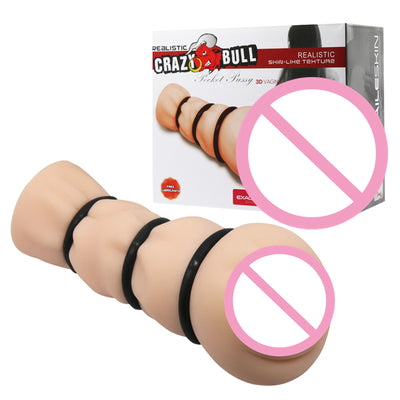 Sex Toys Pussy Masturbator 3D Realistic Vagina Adult Sex Toys for Men Masturbation with cock rings