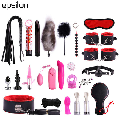 Hot erotic fetish bdsm handcuffs and shackles sex toy hand tool set