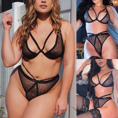 Sexy Lingerie Plus Size Women Open Bra Set Costumes Sexy Underwear Temptation Lingerie Sexy Hot Erotic Porno Costumes - goldylify.com