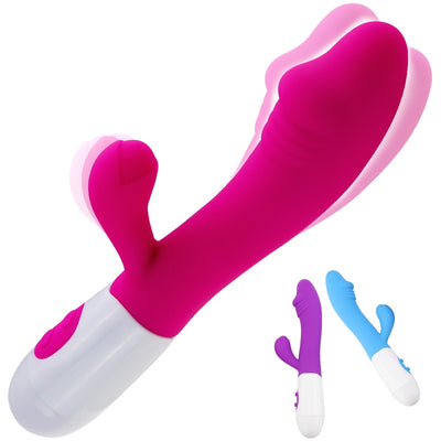Stumm Dildo Kaninchen Vibrator Massager Dual Vibration G-spot Silikon Vagina Klitoris Stimulator Erotische Sex Spielzeug für Frauen Sexo