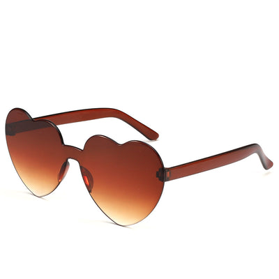 2022 Newest Fashion Heart Shape Colorful Pc Sunglasses Women Men Eyewear Shade Love Sun Glasses Wholesale Custom Sunglasses