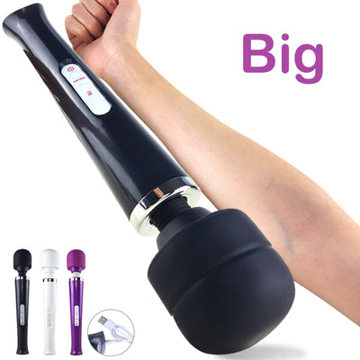Big Magic Wand Vibrator Powerful Body Massage Stick AV Vibrators For Women G Spot Female Clitoris
