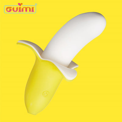 GUIMI Weibliche Vibrator Nette Banana 9 Geschwindigkeit Vibrierende G-Spot Orgasmus Klitoris Stimulator Vibratoren für Frauen Erotische Spielzeug Sex shop