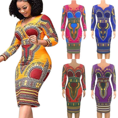 D8020 2019 Summer Women Long Maxi Dress Ladies Spaghetti Strap Printed Bodycon Sexy Maxi African Kitenge Dress Designs