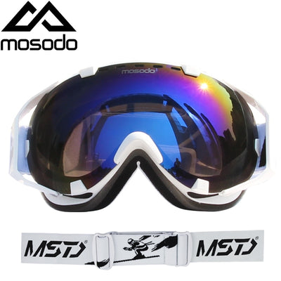 Mosodo Men Women Ski Goggles Snowboard Snowmobile Anti-fog Skiing Polarized Eyewear Snow Large Spherical Ski Glasses - goldylify.com