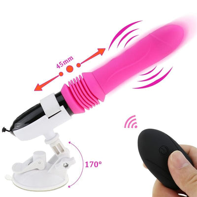 Telescopic Dildo Vibrator Automatic Up Down Massager G-spot Thrusting Retractable Pussy Vibrate