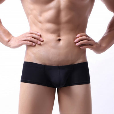 Men's Sexy Underwear Transparent See Through Shorts Hot Lip Print Underpants Boxers Shorts Panties Mens Under wear Trunks - goldylify.com