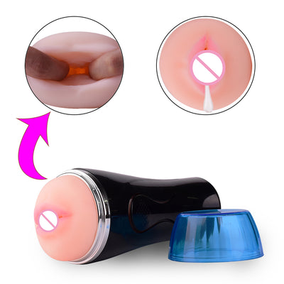 Adult Oral Sucking Machine Masturbate Love Pussy Vibrating Mouth Masturbation Cup Sex Toy for Men Masturbator Battery Type