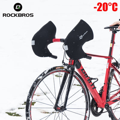 ROCKBROS Winter Cycling Bar Gloves Windproof Keep Warm Road Bicycle Handlebar Mitts Cycling MTB Mountain Bike Gloves Mitt - goldylify.com