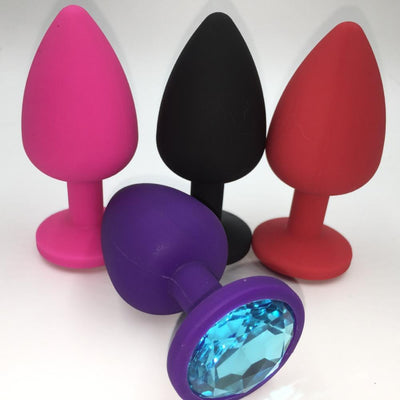 Soft Silicone Anal Butt Plug  Massager Adult Gay Products Anal Plug Mini Erotic Bullet Vibrator Sex Toys for Women Men