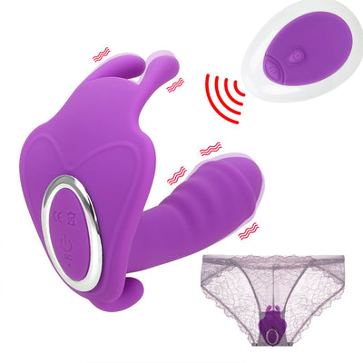 Klitoris Stimulator Vibrierende Höschen 10 Geschwindigkeit Sex Spielzeug für Frauen G Spot Massager Tragbare Schmetterling Dildo Vibrator