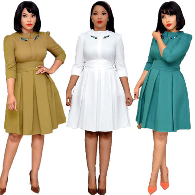 Wholesale African Clothing Women Printed Women Plus Size Maxi Casual Dress Cheap