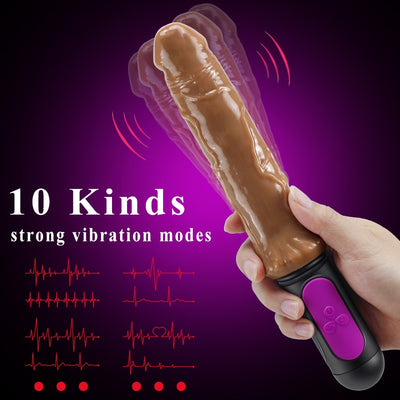 10 modi Flexible Heizung Dildo Vibrator für Frauen G-spot Vaginal Stimulator Haut Gefühl Dildo Vibrator Erwachsene Sex Spielzeug für Frauen