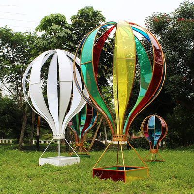 1pcs Wedding props wrought iron foil hot air balloon window decoration decoration shopping mall wedding stage layout pendant - goldylify.com