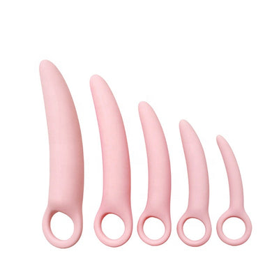 Silicone Anal Dilator Set for Couples Women Surgical Instruments 5pcs Per Set Dilator Vaginal Kits High Quality Anal Sex Toys