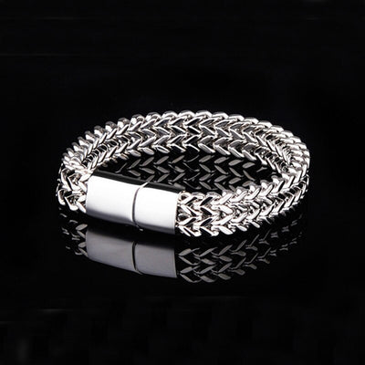 oulai777 men bracelet 2019 stainless steel link chain on hand mens accessories charm male bracelets bangles men's rock style - goldylify.com